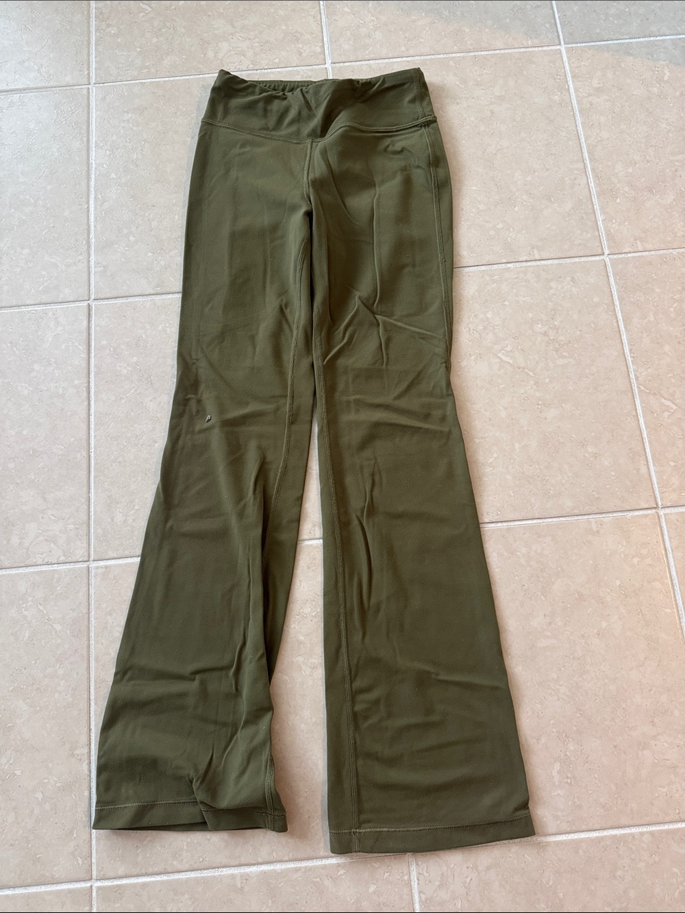 Athleta Girl Olive Green Bootcut Flare Yoga Pants